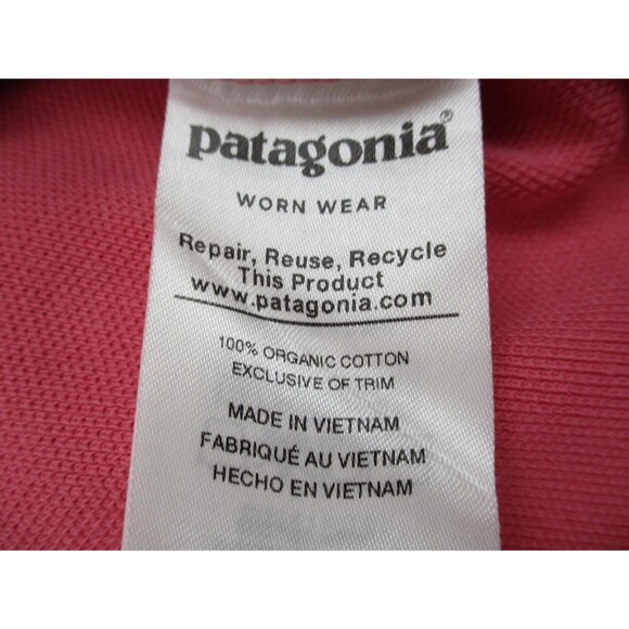 Patagonia Belwe Pique Polo Shirt Men Extra Large XL Pink Organic Cotton Golf - Picture 5 of 11